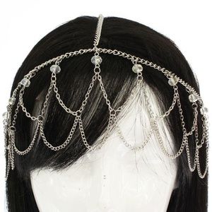 CRYSTAL BEADS HEAD CHAIN